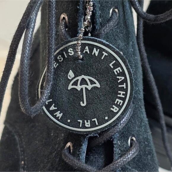 Lauren Ralph Lauren Carlee LACE UP‎ HIKING Combat BOOTS Black/Black SIZE 11 New - Picture 8 of 15